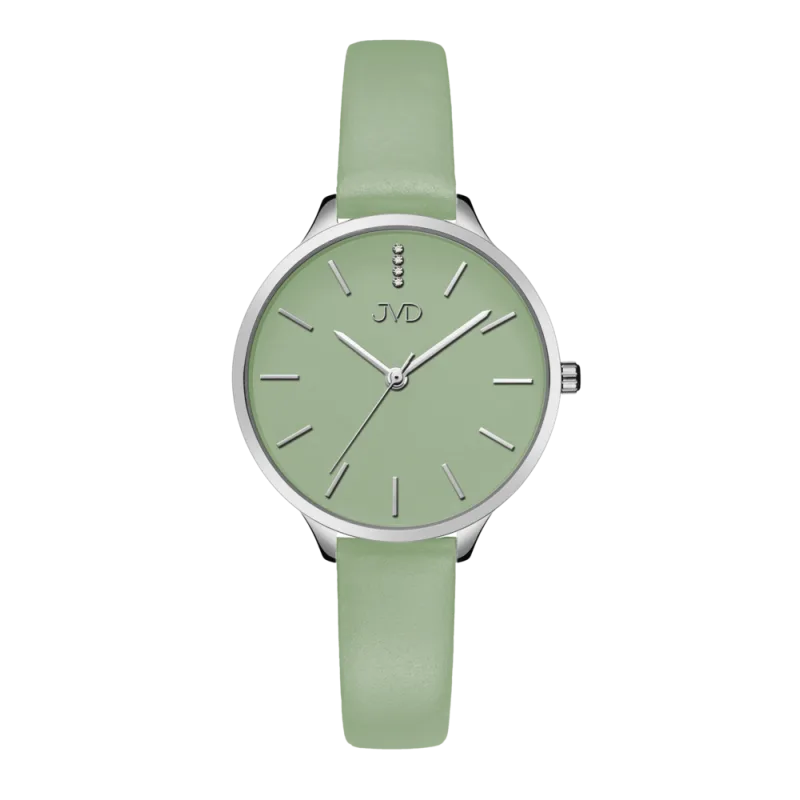 JVD Dámské módní designové hodinky JVD JZ201.10 s řemínkem z pravé kůže