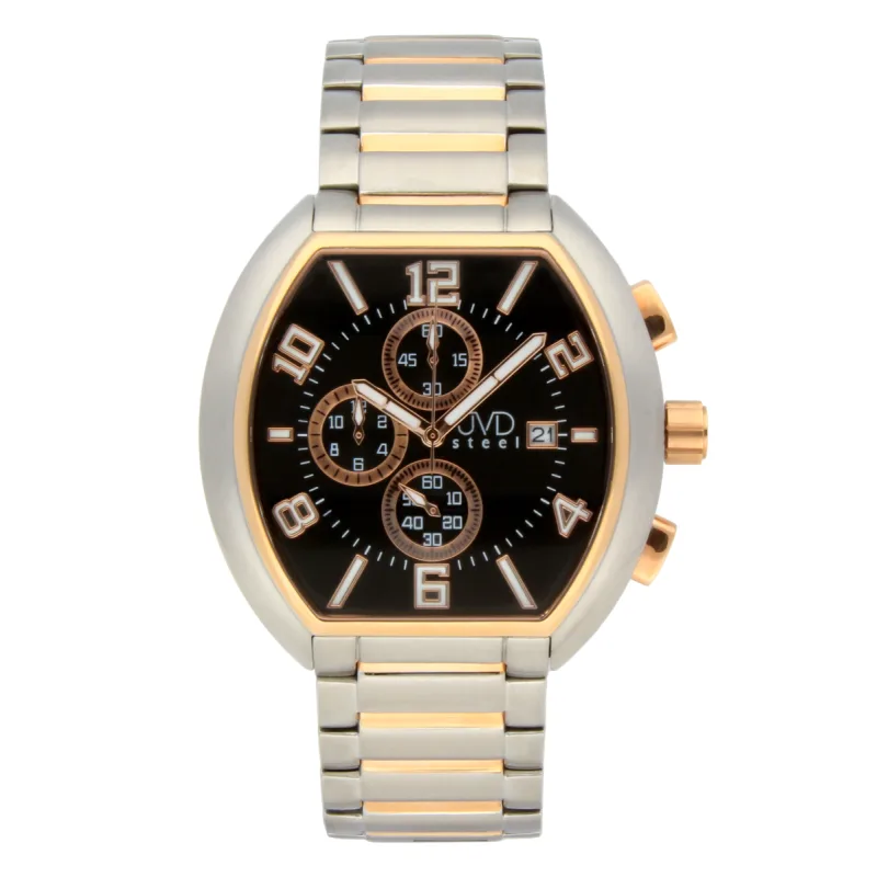 Pánské nerezové nadčasové náramkové hodinky JVDC 745.2 - 5ATM