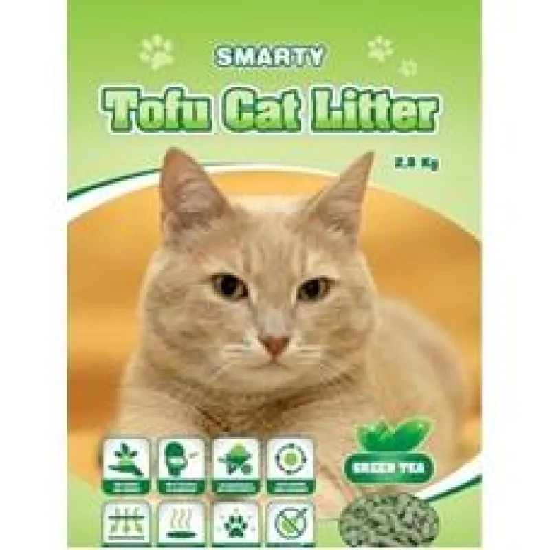 Smarty Tofu Cat Litter Green Tea podestýlka 6x 6 lt