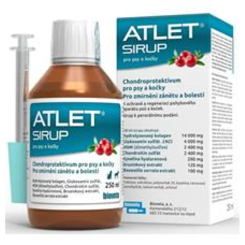 Atlet sirup pro psy a kočky 250 ml