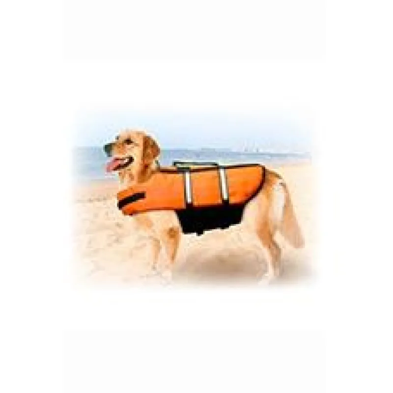 Vesta plavací Dog oranžová S