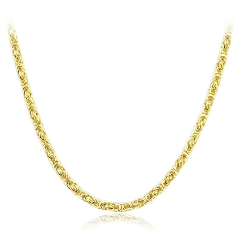 LAVVU Pánský pozlacený stříbrný náhrdelník Ag 925/1000 18,45g