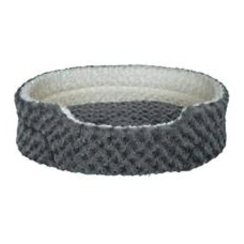 Plyšový pelíšek KALINE šedo/krémový 85 x 75 cm