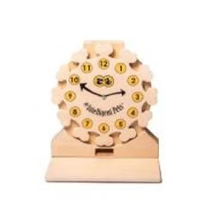 Dřevěný hlavolam Clock 1 ks