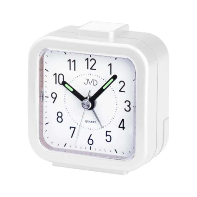 JVD Nejlevnější analogový malý levný budík JVD quartz SR105.7