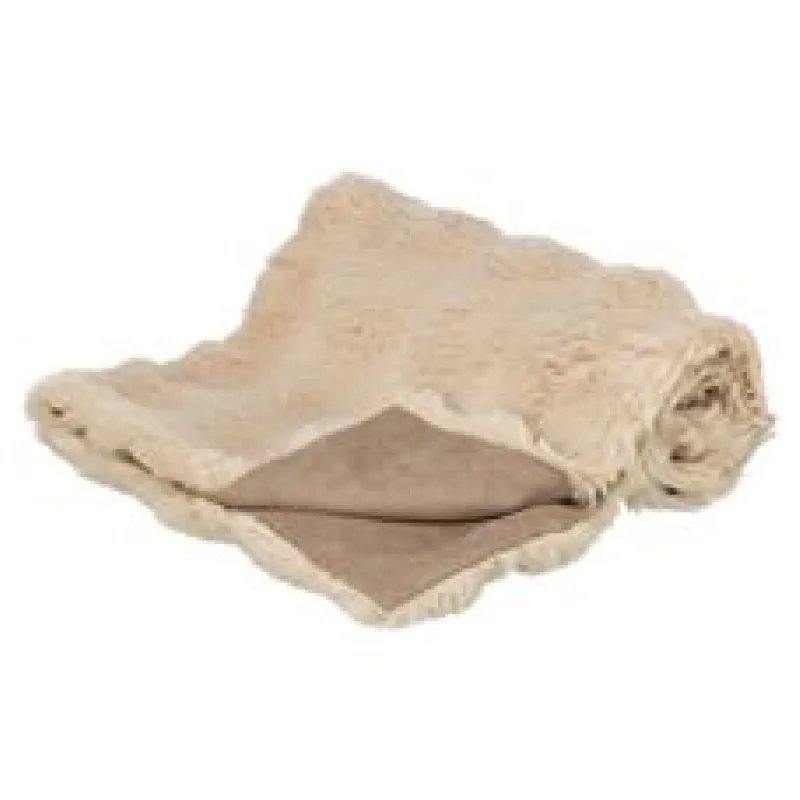 Deka ELLI Soft Edition 70 x 50 cm, dvouvrstvá, plyš / samet, písková 1 ks