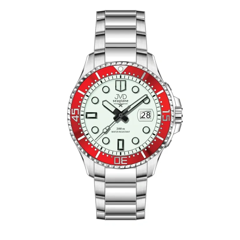 JVD Pánské vodotěsné ocelové hodinky pro potapěče 20ATM JVD JE1012.3