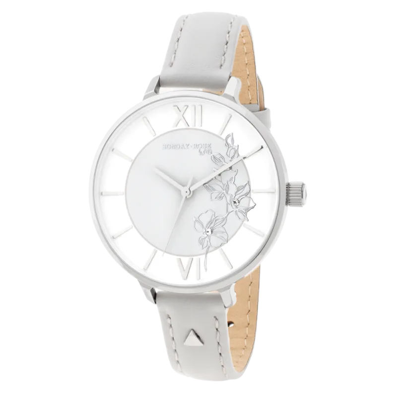 SUNDAY ROSE Dámské luxusní designové hodinky SUNDAY ROSE Fashion Orchid Leather SUN-F10