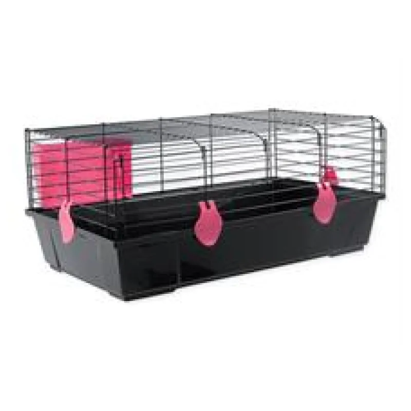 Klec SMALL ANIMAL Matěj černá s červenou výbavou 1 ks