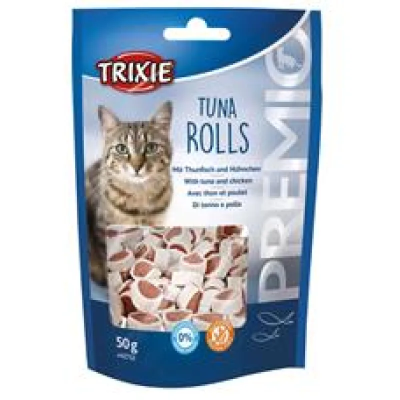 PREMIO Tuna Rolls 50 g - s tuňákem a kuřecím masem 50g