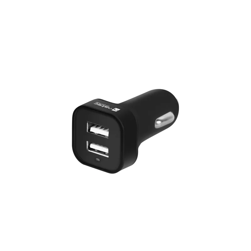 Natec nabíjačka do auta CONEY, 1XUSB, 1XUSB-C, 48W NUC-1980