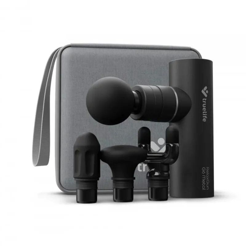 Masážna pištoľ TrueLife RelaxGun G6 Metal TLMGMRLXG6MBA