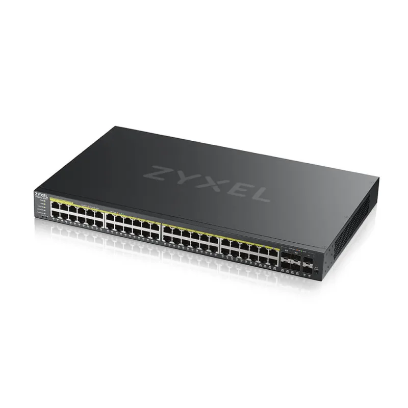 ZYXEL GS2220-50HP, 48port Gb L2 Switch, 1 GbE Uplink, PoE GS2220-50HP…