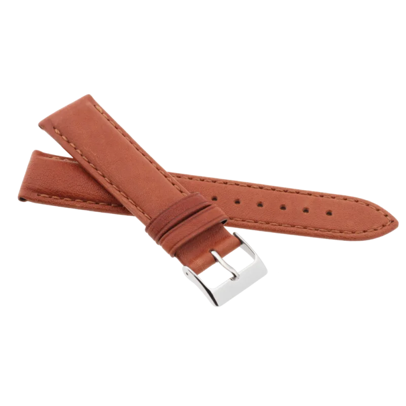 JVD Kožený pánský hnědý řemínek na hodinky R42210/20