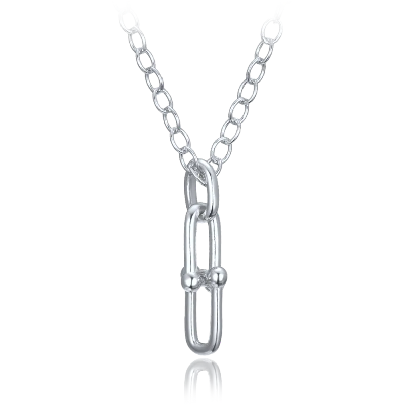 MINET Moderní stříbrný náhrdelník