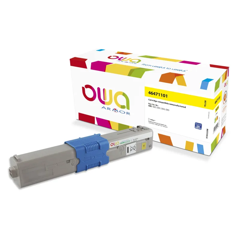 OWA Armor toner kompatibilný s OKI 46471101, 7000st, žltá/ yellow K18522OW