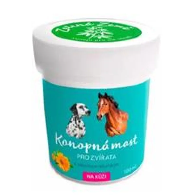 Konopná mast na kůži pro zvířata 100 ml