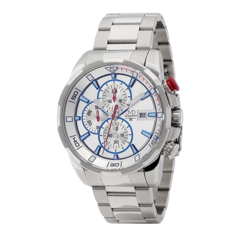 Pánské vodotěsné náramkové hodinky JVD JE1003.2 - chronograf 10ATM