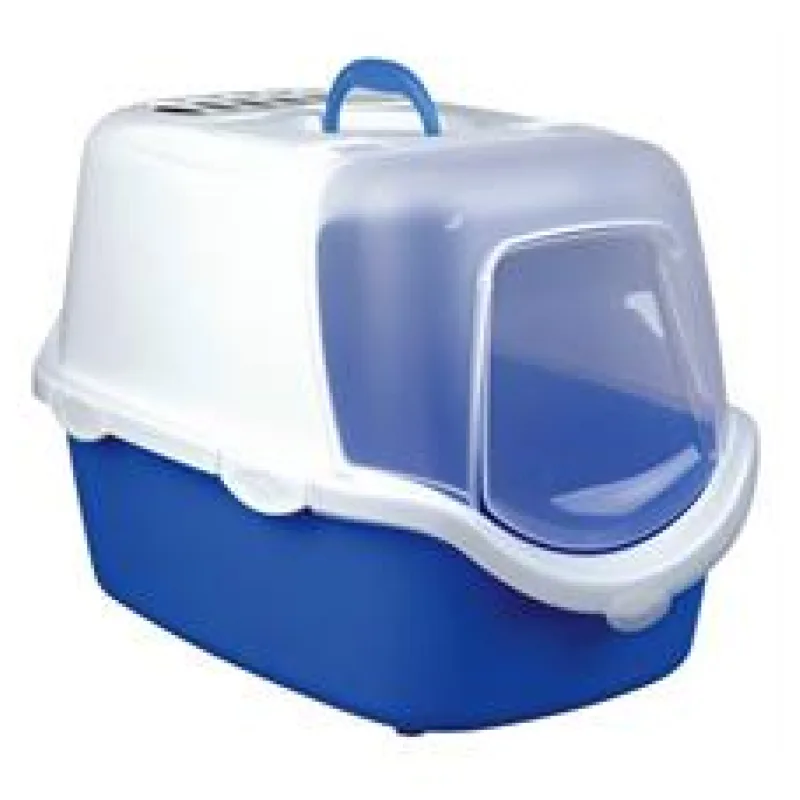 WC VICO kryté s dvířky a filtrem, EASY CLEAN 56x40x40cm tyrkysovo/bílá - jen náhradní víko + plus lopatka