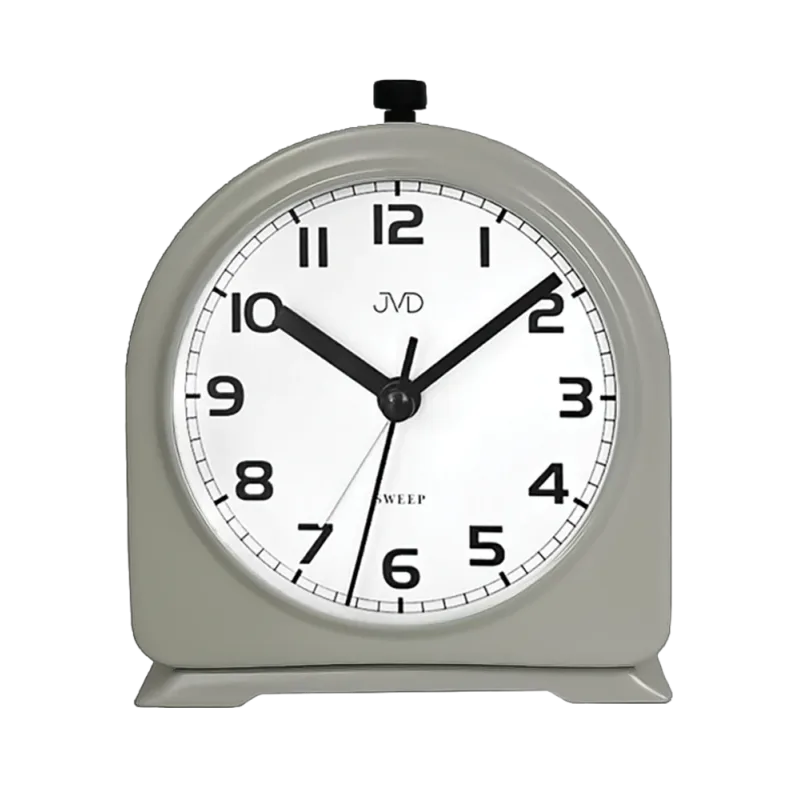 JVD Ručkový analogový netikající kovový budík JVD SRP2221.3