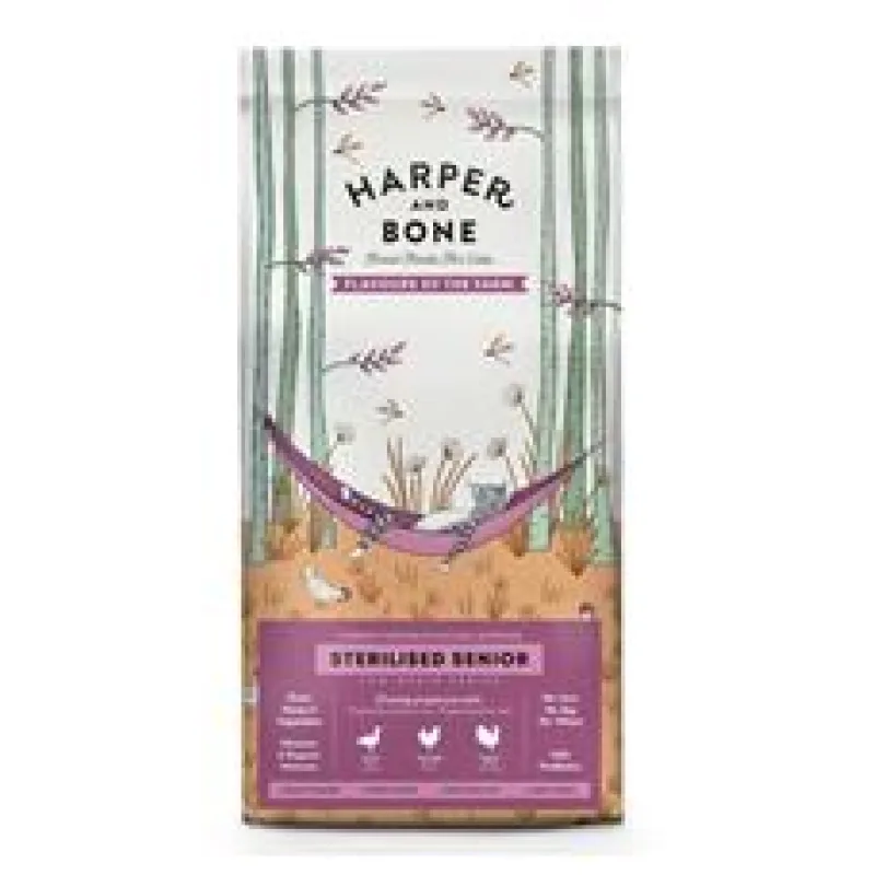 Harper and Bone Cat Senior Sterilised příchutě farmy 2 kg