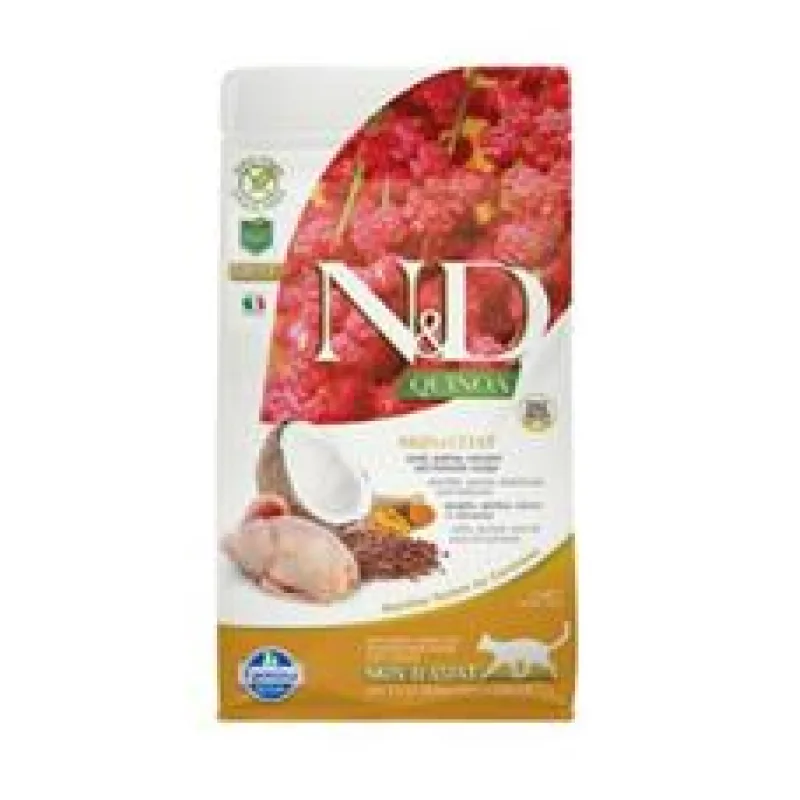 N&D GF Quinoa CAT Skin&Coat Quail & Coconut 2 x 5 kg