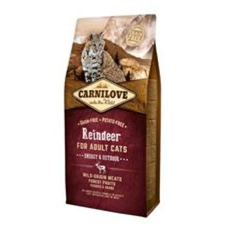 Carnilove Reindeer for Adult Cats - Energy & Outdoor 6 kg