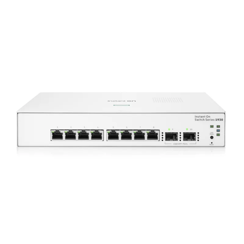 HPE Networking Instant On Switch 8p Gigabit 2p SFP (fanless) 1930 JL680A…
