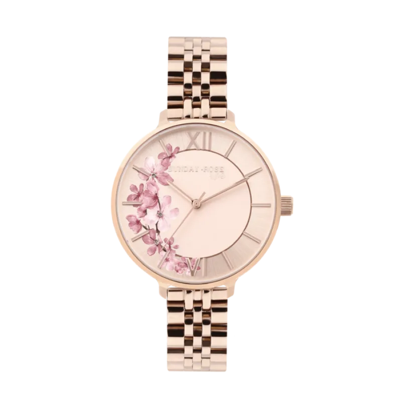 Dámské luxusní designové hodinky SUNDAY ROSE Spirit ROSE GOLD SUN-S11