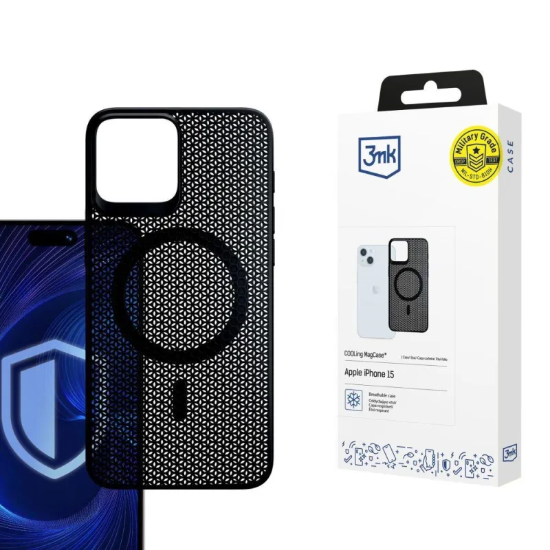 3mk ochranný kryt Cooling Magcase pro Apple iPhone 15 5903108586801