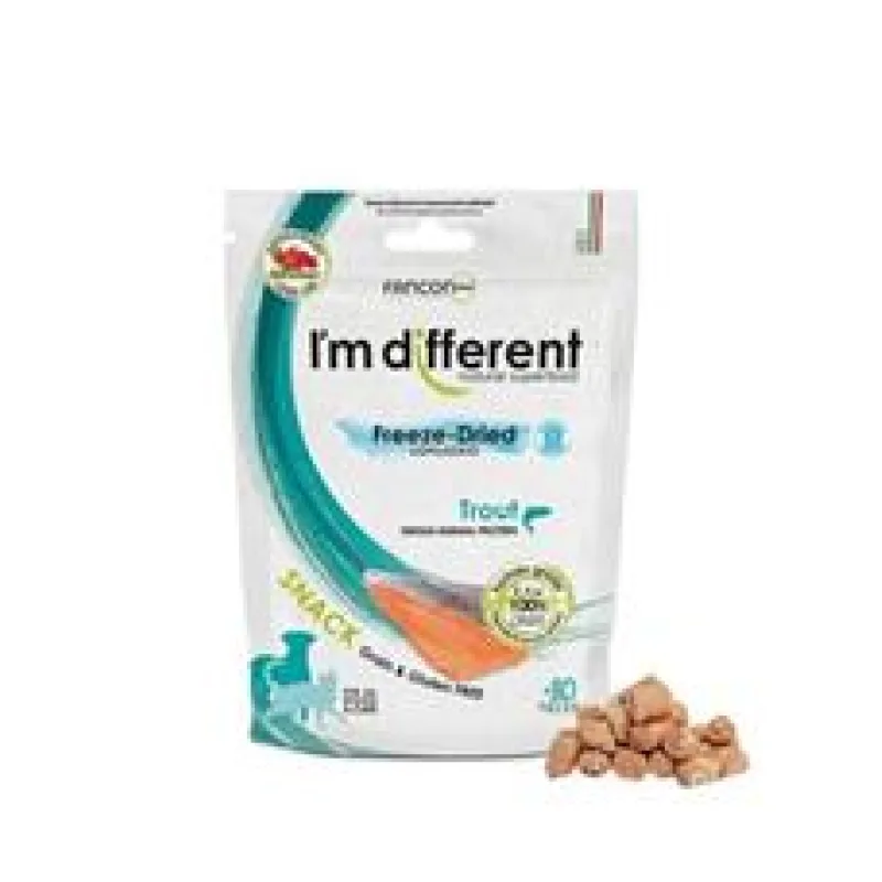 I´M DIFFERENT SNACK pstruh - mrazem sušený pamlsek 40 g