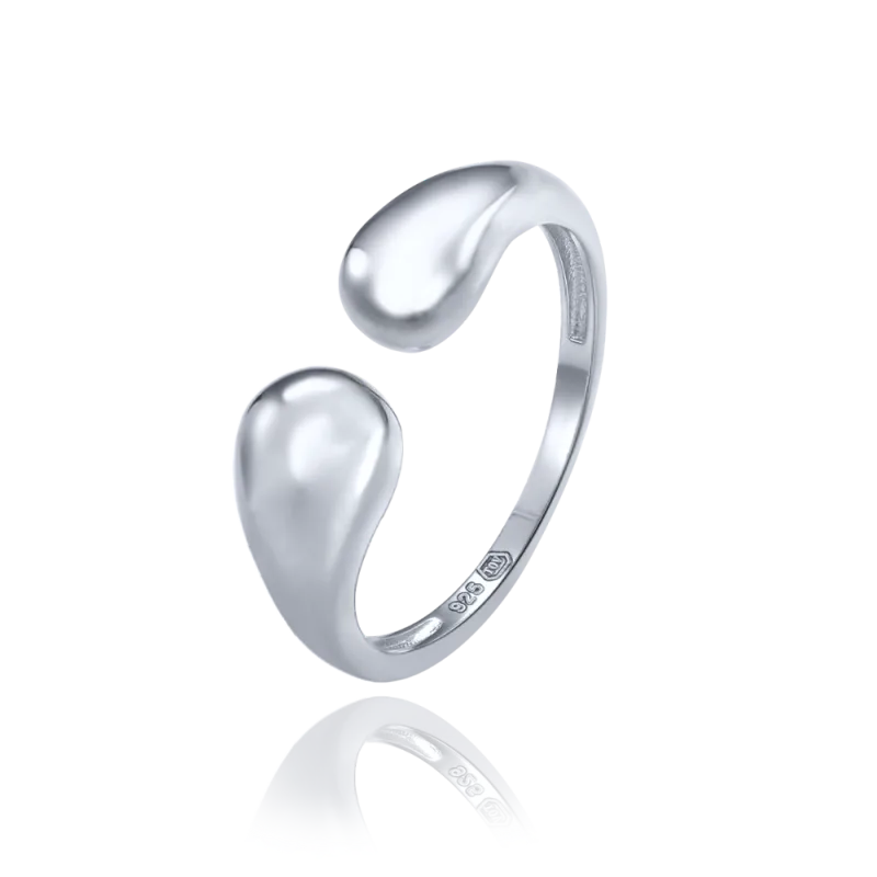 MINET Stříbrný prsten dvě kapky vel. 57 JMAN0568SR57