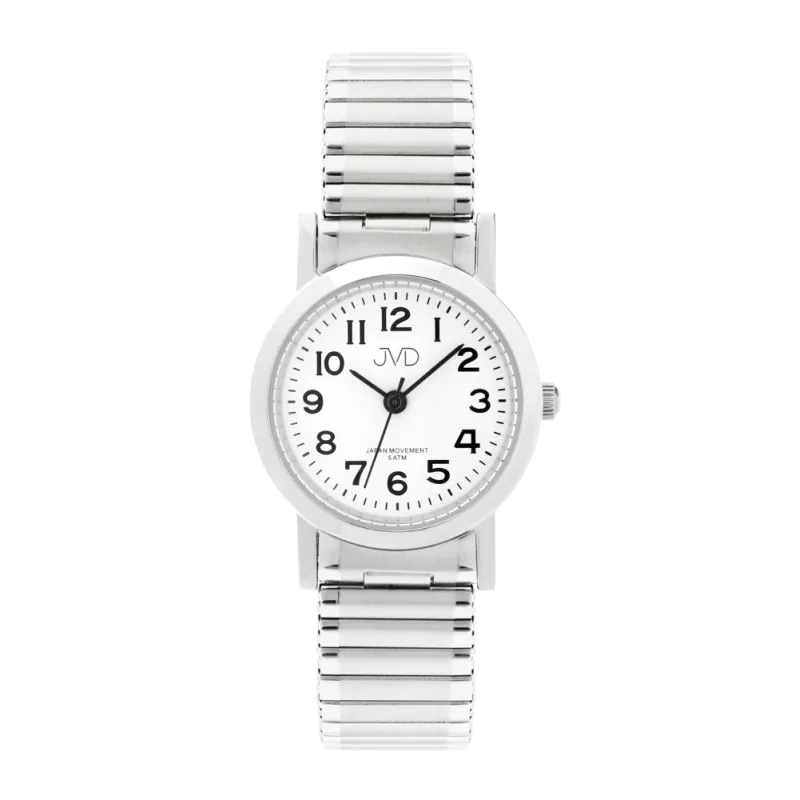 JVD Dámské ocelové hodinky na pružném pérovém řemínku JVD J4061.7