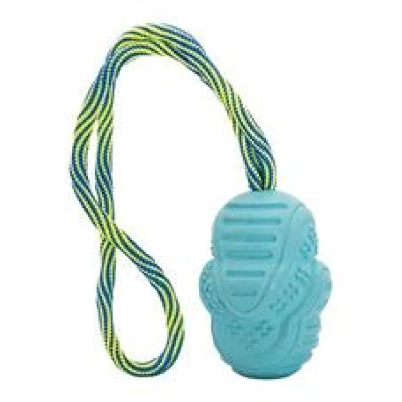 Vrhací tréninkový Aport s vlákny z rýžových slupek, na laně 8/30 cm HipHop 1 ks