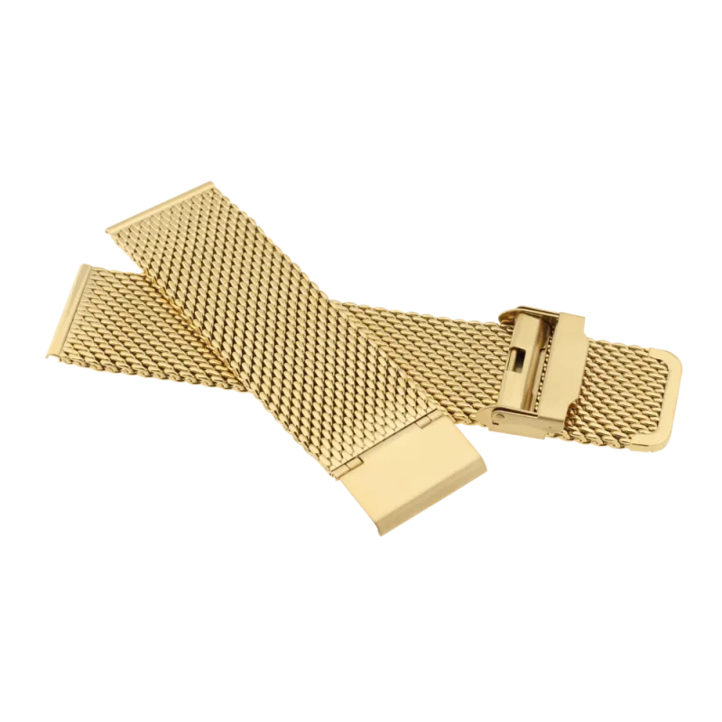 JVD Unisex zlatý kovový řemínek na hodinky kovový tah KT MILAN G/22