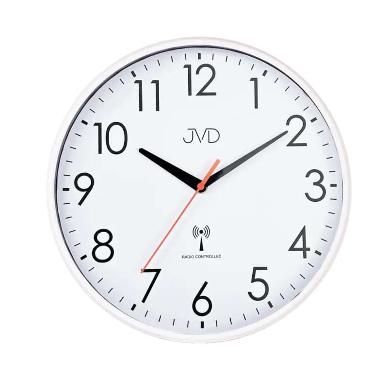 JVD Nástěnné rádiem řízené hodiny s plynulým chodem JVD RH502.3