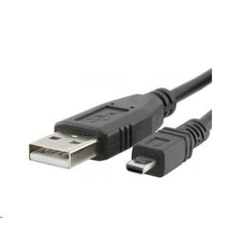 Kábel USB PREMIUMCORD 2.0 A-B mini, 8 pinov, 2 m Sanyo, Panasonic…
