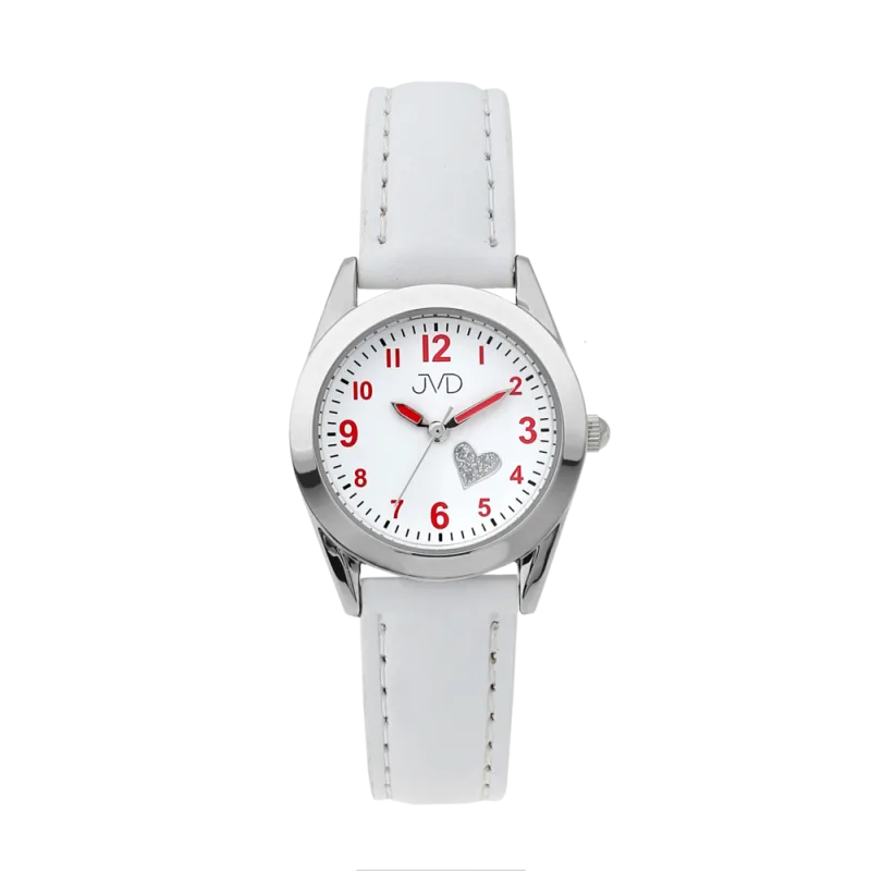 JVD Dětské dívčí náramkové čitelné hodinky JVD J7178.1 se srdíčkem