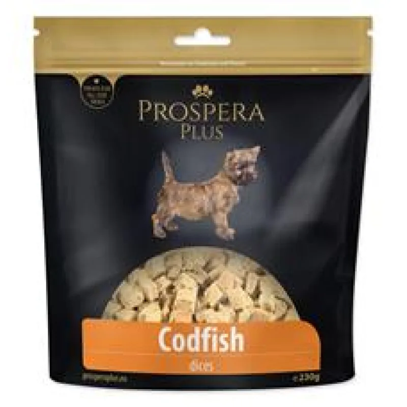 Pochoutka PROSPERA Plus tresčí kostky 230g