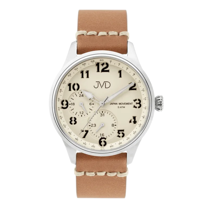 JVD Pánské čitelné ocelové náramkové hodinky JVD JC601.1