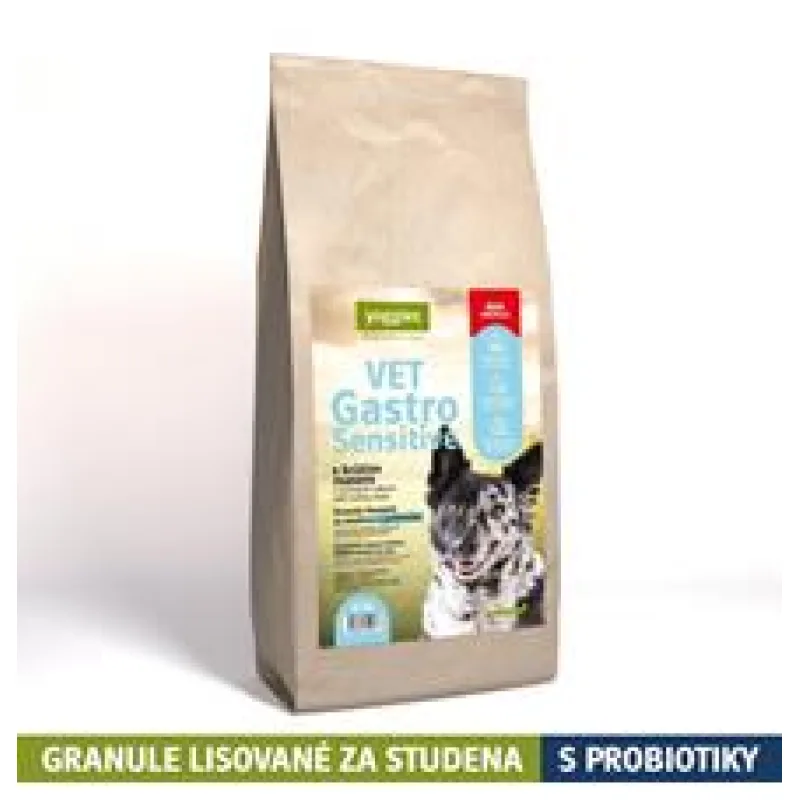 Yoggies VET Gastro Sensitive s krůtím masem, minigranule lisované za studena s probiotiky 2 kg