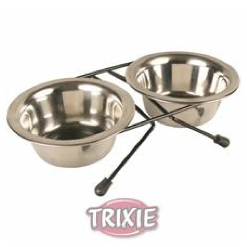 Nerez stojánek + 2 misky 2,8 l/ 24 cm