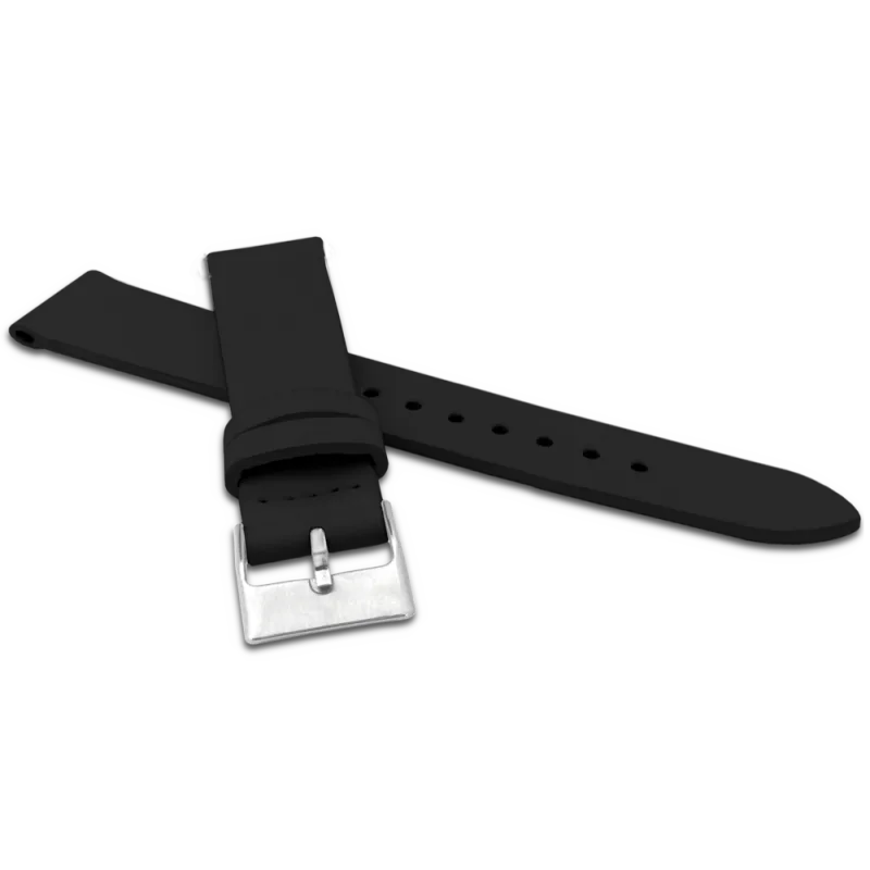 MINET Černý řemínek z luxusní kůže Top Grain - 20 MSSUB20