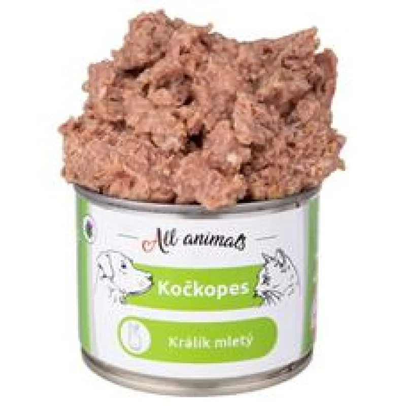 ALL ANIMALS Kočkopes konz. Králík mletý 200g