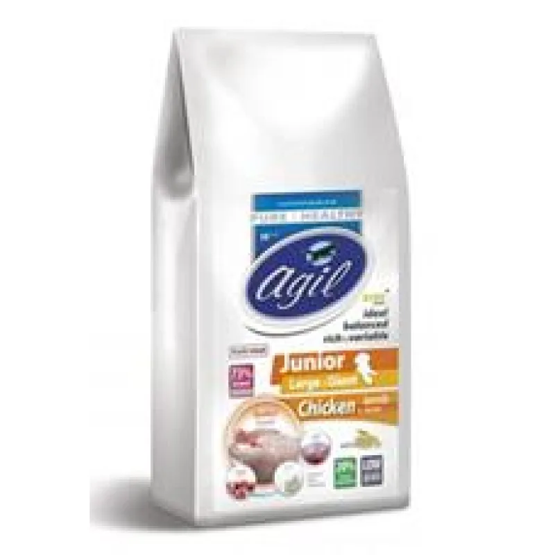AGIL JUNIOR LARGE & GIANT, CHICKEN & lamb, tuna, yoghurt 2x10 kg