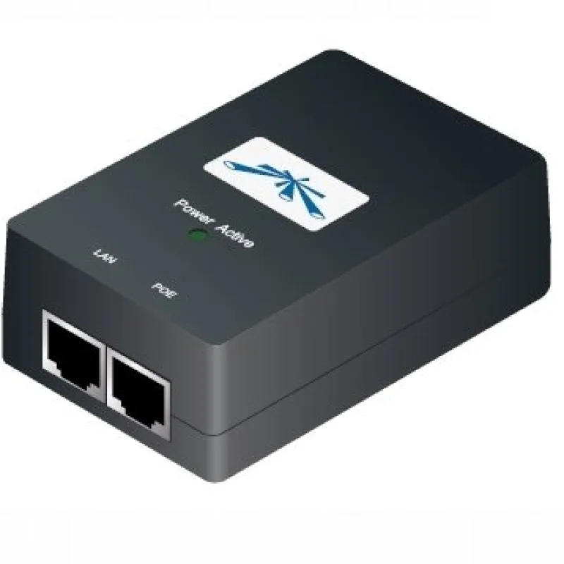 Ubiquiti POE-24, Gigabit PoE adpt.24V/ 1A (24W) vr. kábla POE-24-24W-G