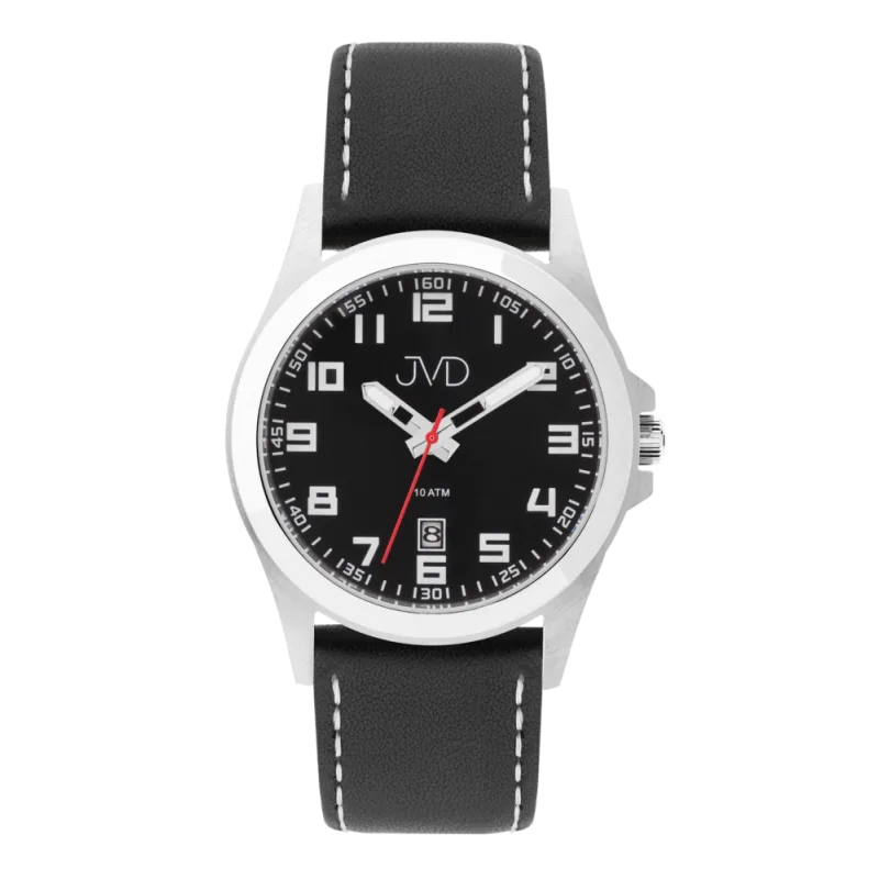 JVD Pánské vodotěsné černé náramkové hodinky JVD J1041.44