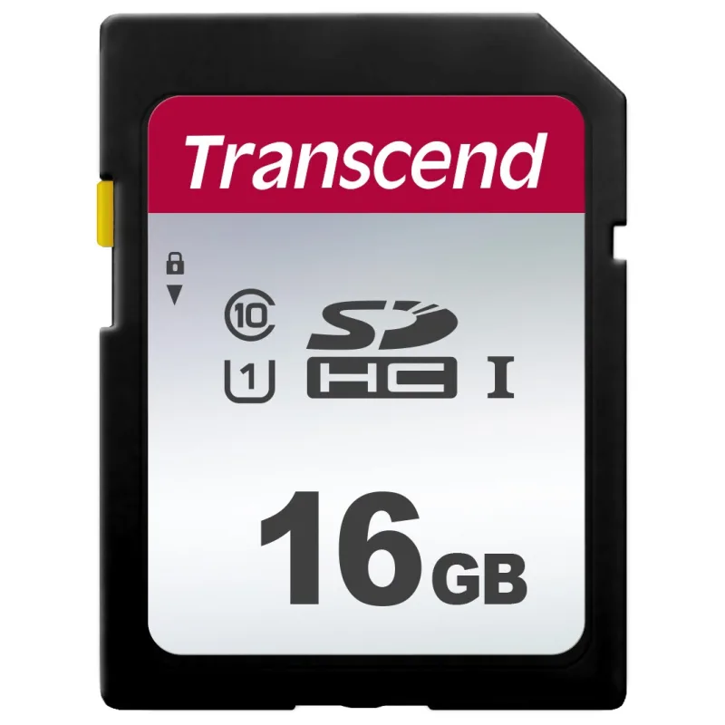 Karta TRANSCEND SDHC 16GB 300S, UHS-I U1 (R:95/ W:45 MB/ s) TS16GSDC300S