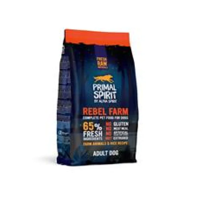 Primal Spirit Dog 65% Rebel Farm 12 kg
