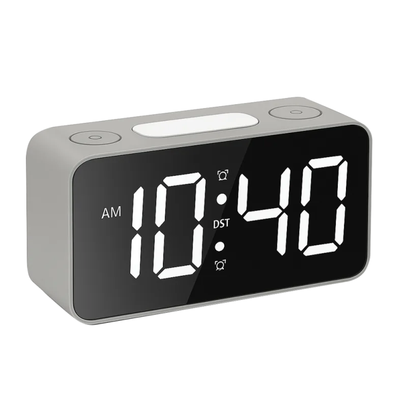 JVD Digitální svítící barevný budík JVD SB2020.2 s nastavitelnými barvami číslic do el. sítě